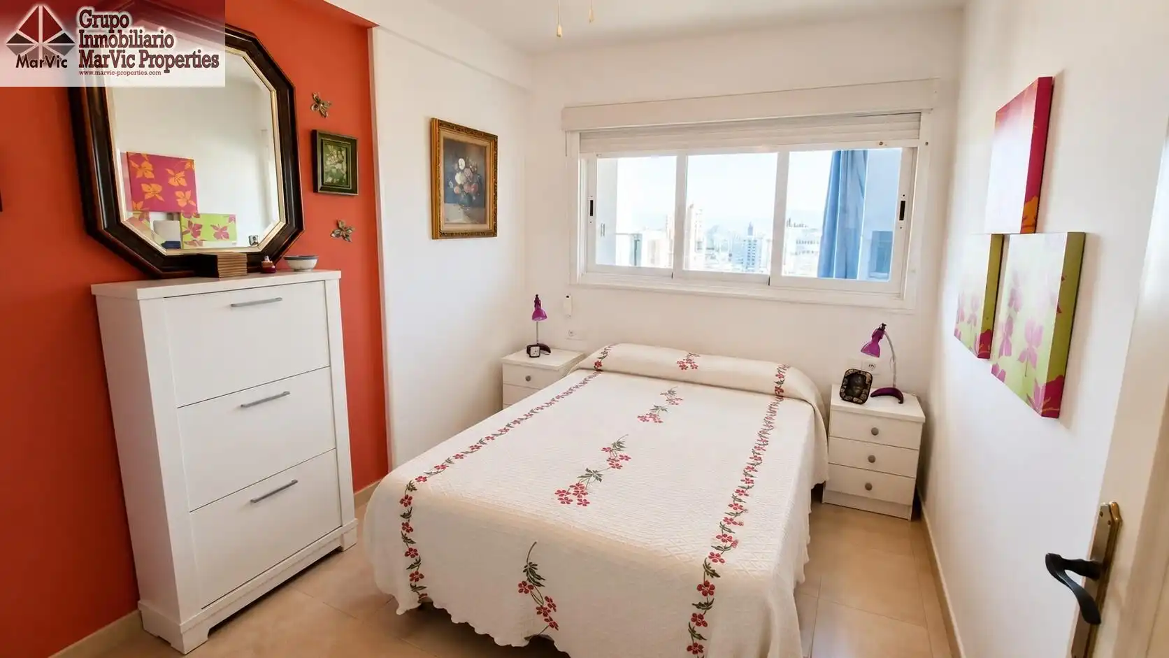Bedroom of Flat for sale in Benidorm  with Furnished and Community pool