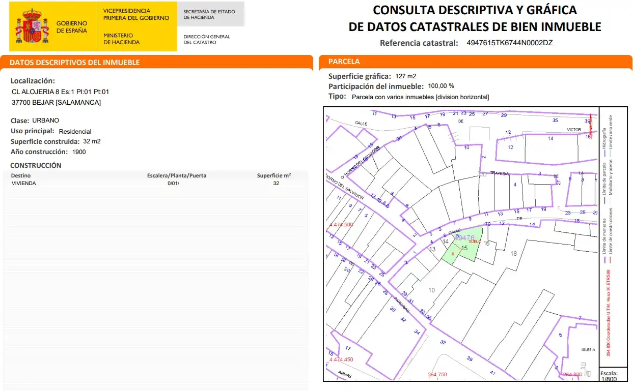Residential for sale in Alojeria, Béjar