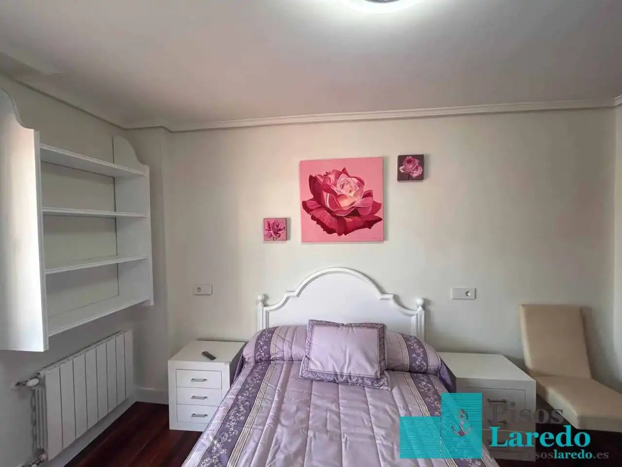 Bedroom of Flat for rent in Laredo  with Heating, Terrace and Furnished