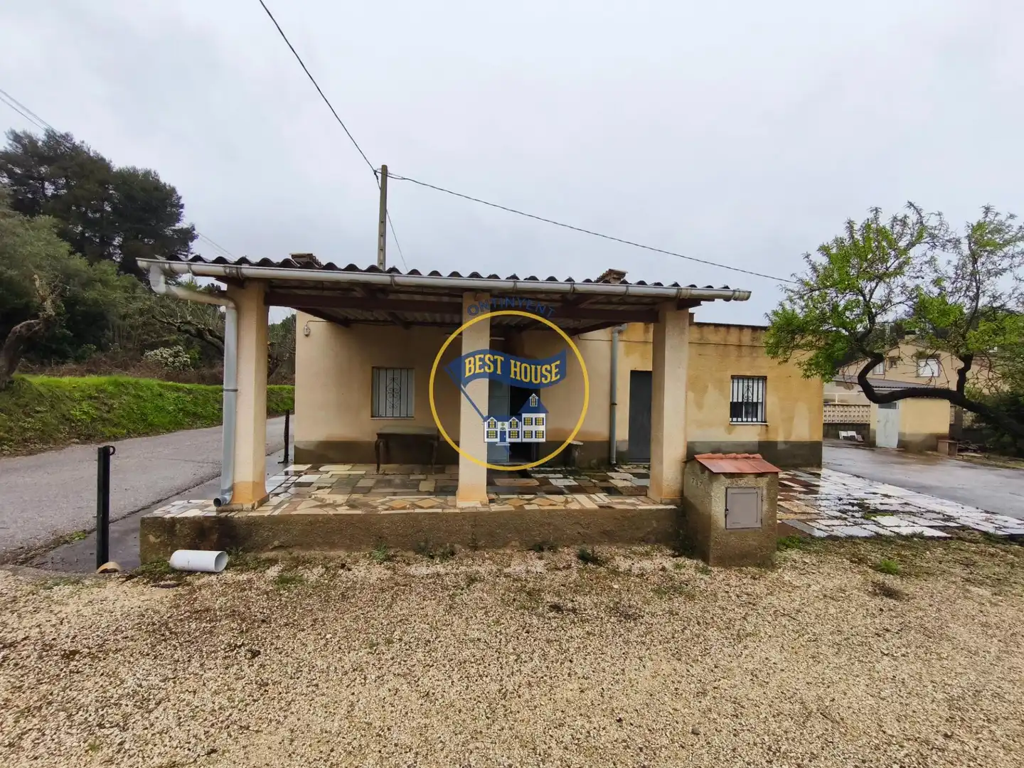 Vista exterior de Casa o xalet en venda en Ontinyent amb Jardí privat