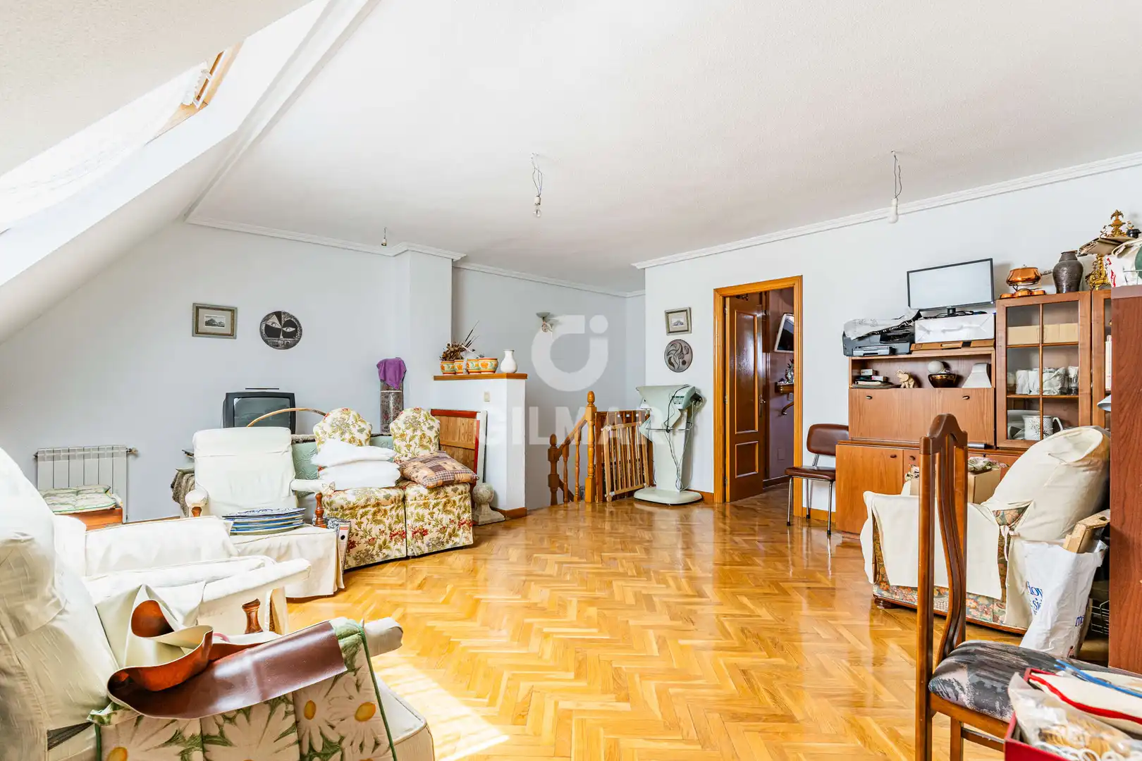 Sala de estar de Casa adosada en venta en Madrid con Calefacción y Jardín privado