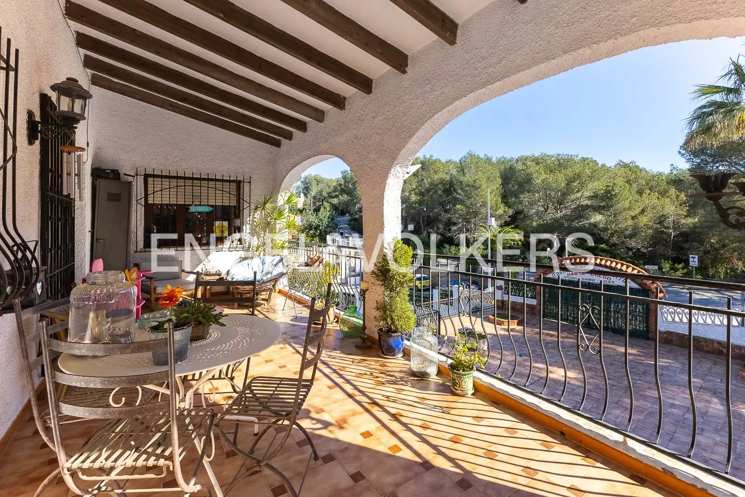 Terraza de Casa o chalet en venta en La Font d'en Carròs con Aire acondicionado, Calefacción y Jardín privado