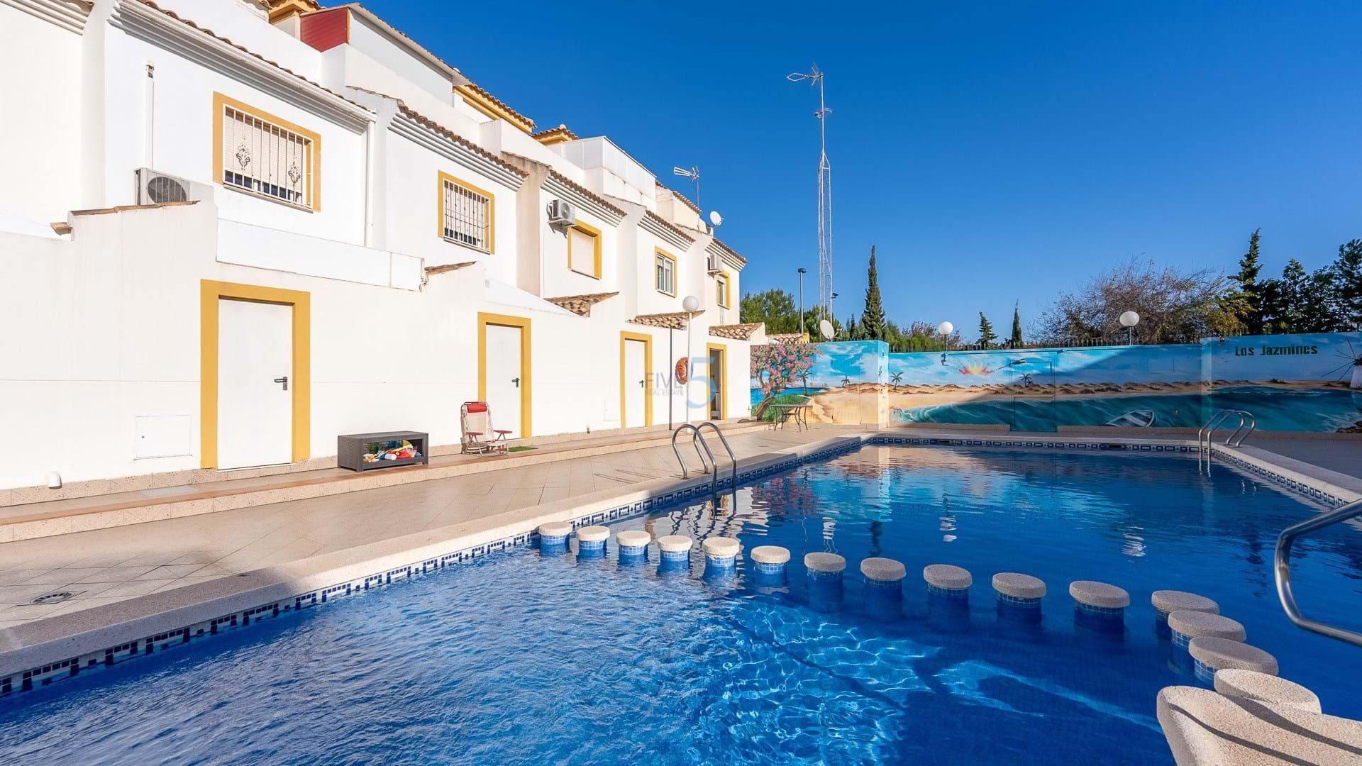 Swimming pool of Single-family semi-detached for sale in San Javier  with Air Conditioner, Terrace and Storage room