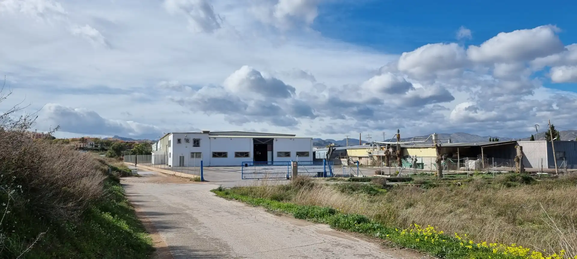 Vista exterior de Nau industrial en venda en Aspe amb Calefacció i Alarma