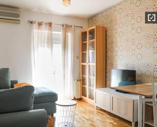 Living room of Flat to rent in  Madrid Capital  with Air Conditioner, Heating and Furnished