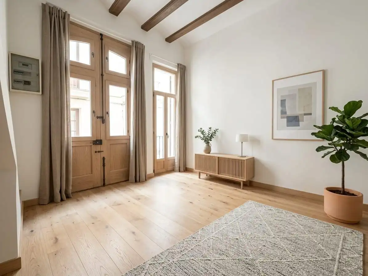 Sala d'estar de Casa adosada en venda en Valencia amb Terrassa