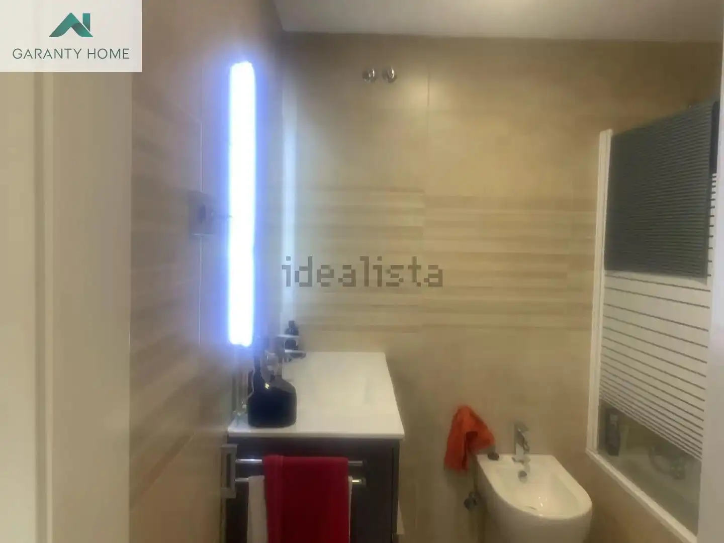Badezimmer von Wohnung zur Miete in Málaga mit Klimaanlage, Privatgarten und Balkon