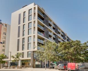 Exterior view of Flat to rent in  Barcelona Capital  with Parquet flooring, Terrace and Storage room