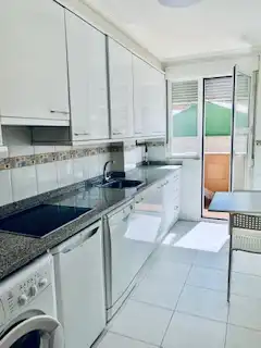 Küche von Wohnungen zur Miete in San Andrés del Rabanedo mit Heizung, Parkett und Terrasse
