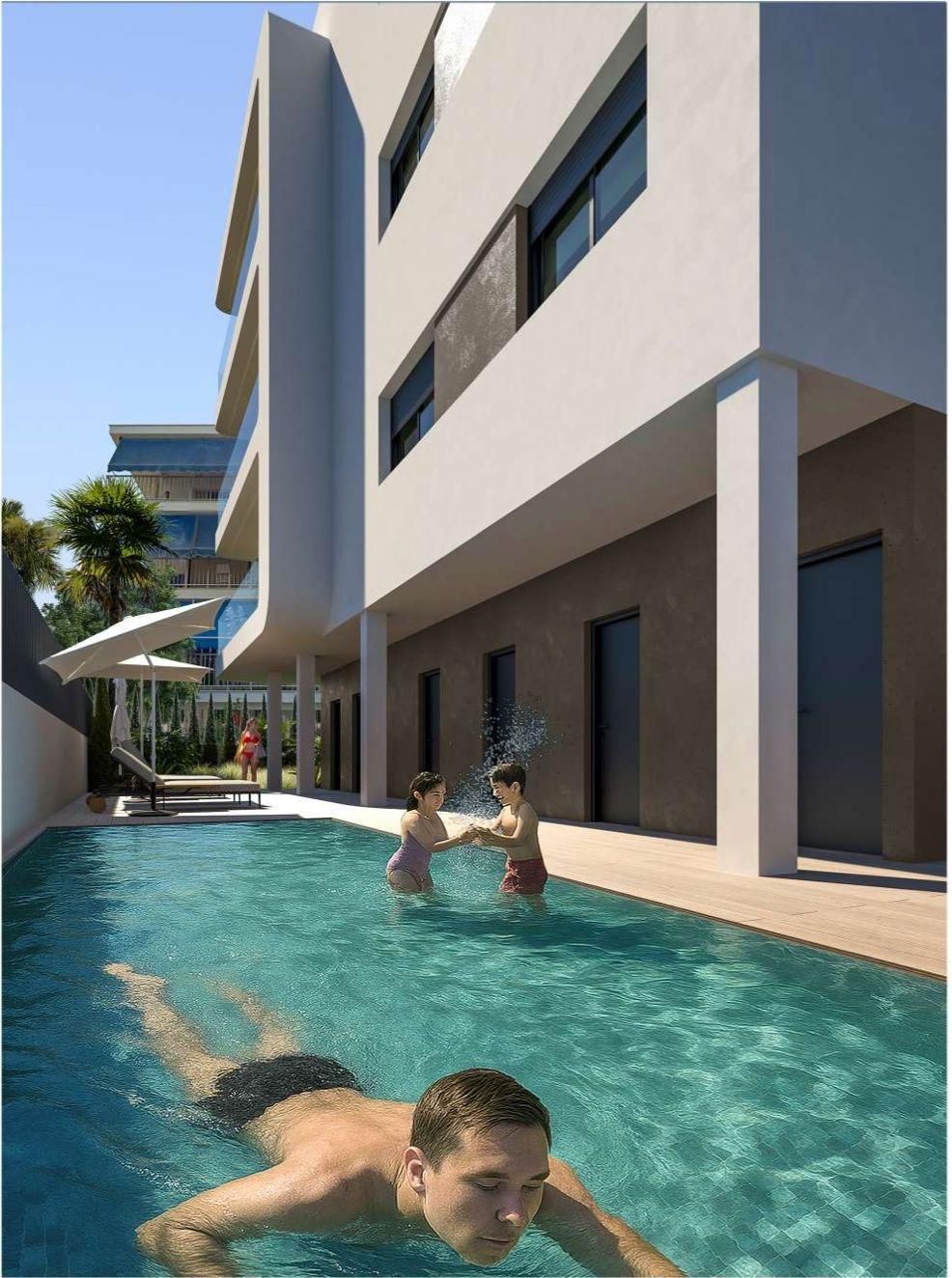 Piscina de Pis en venda en Santa Pola amb Balcó i Piscina comunitària