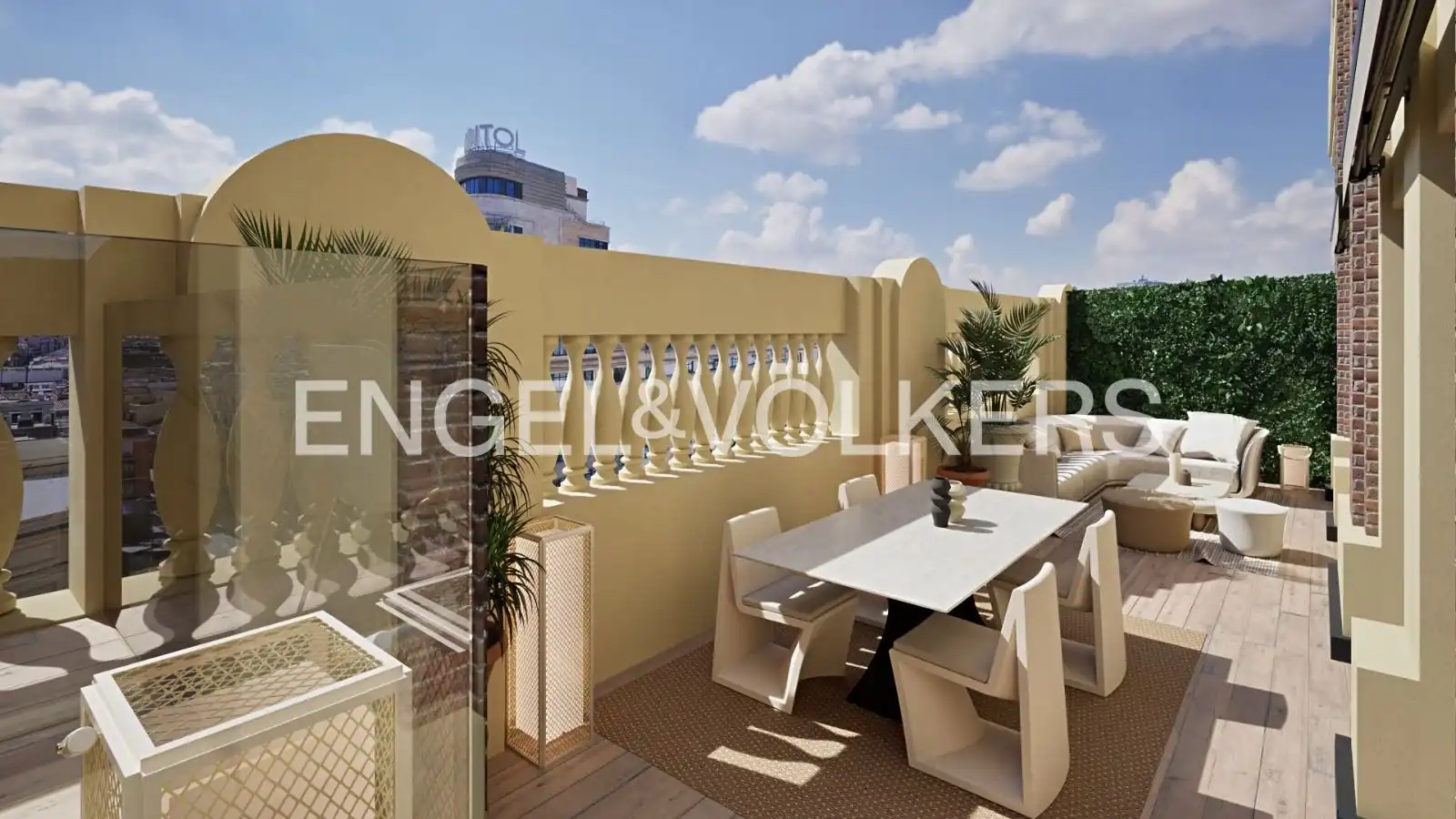 Terrace of Flat for rent in Centro