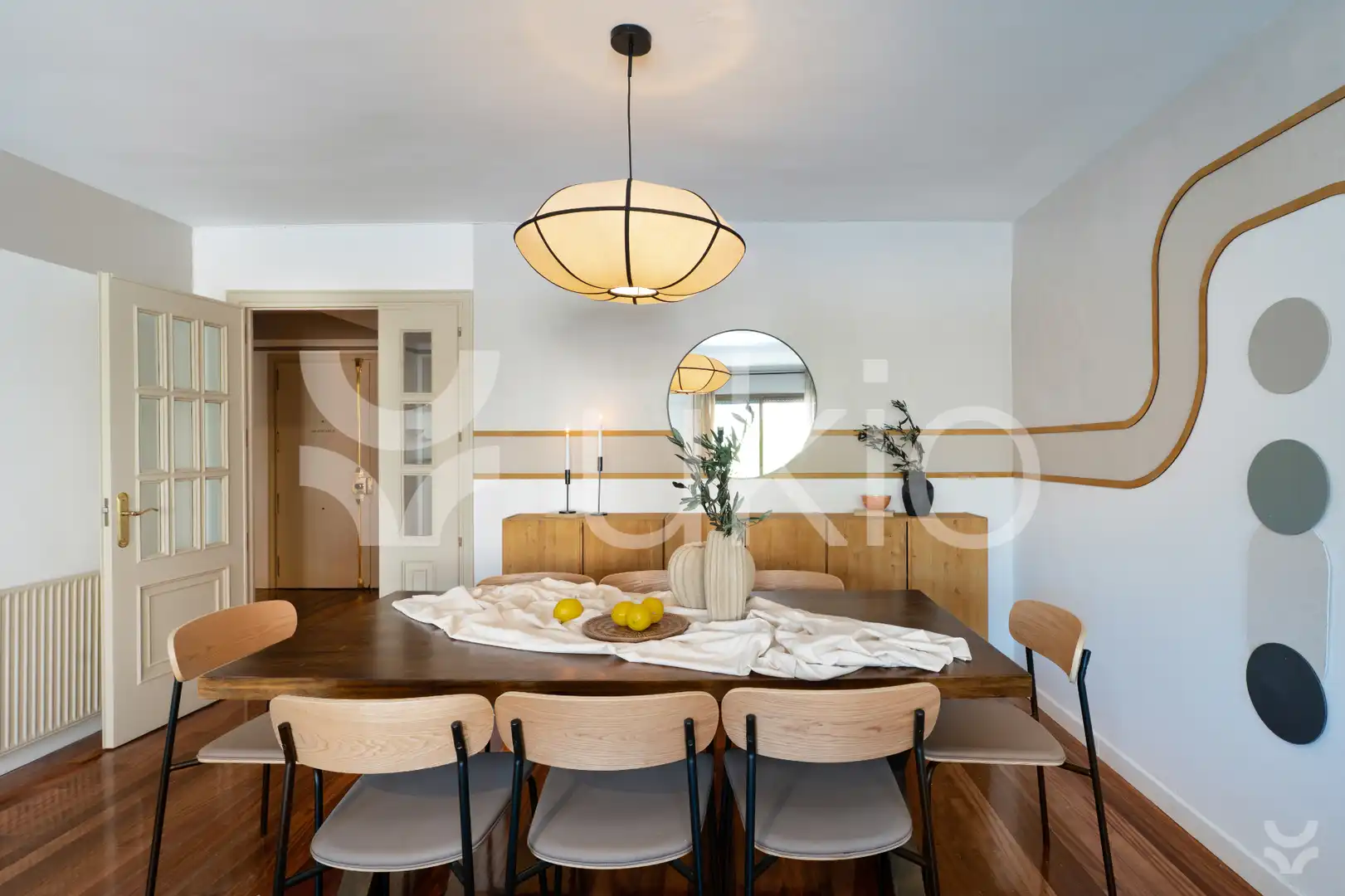 Dining room of Apartments for rent in Madrid  with Air Conditioner, Heating and Furnished