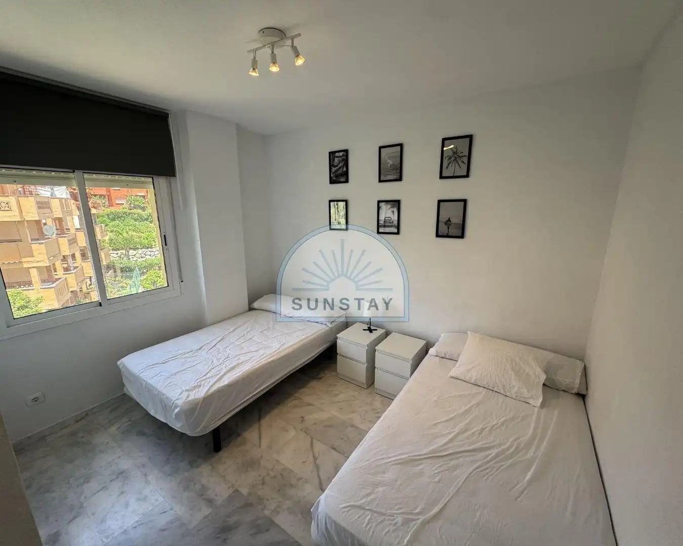 Dormitori de Apartament de lloguer en Marbella amb Aire condicionat, Calefacció i Terrassa
