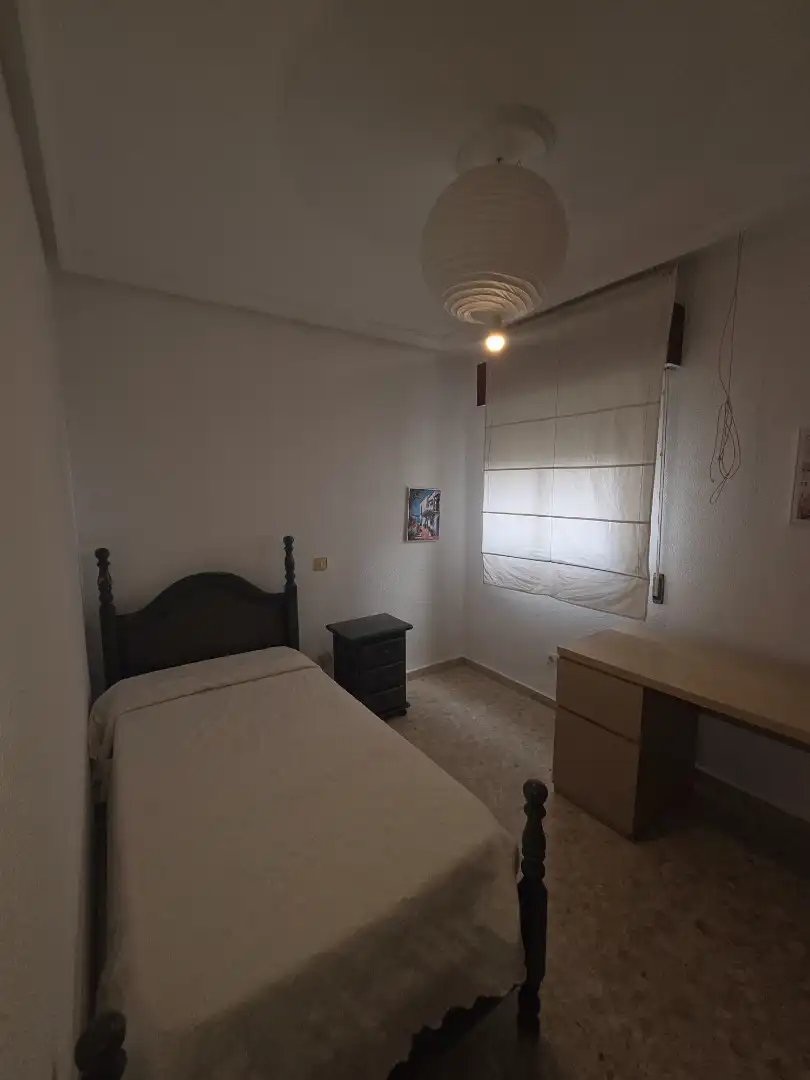 Bedroom of Flat for rent in Badajoz  with Air Conditioner, Terrace and Furnished