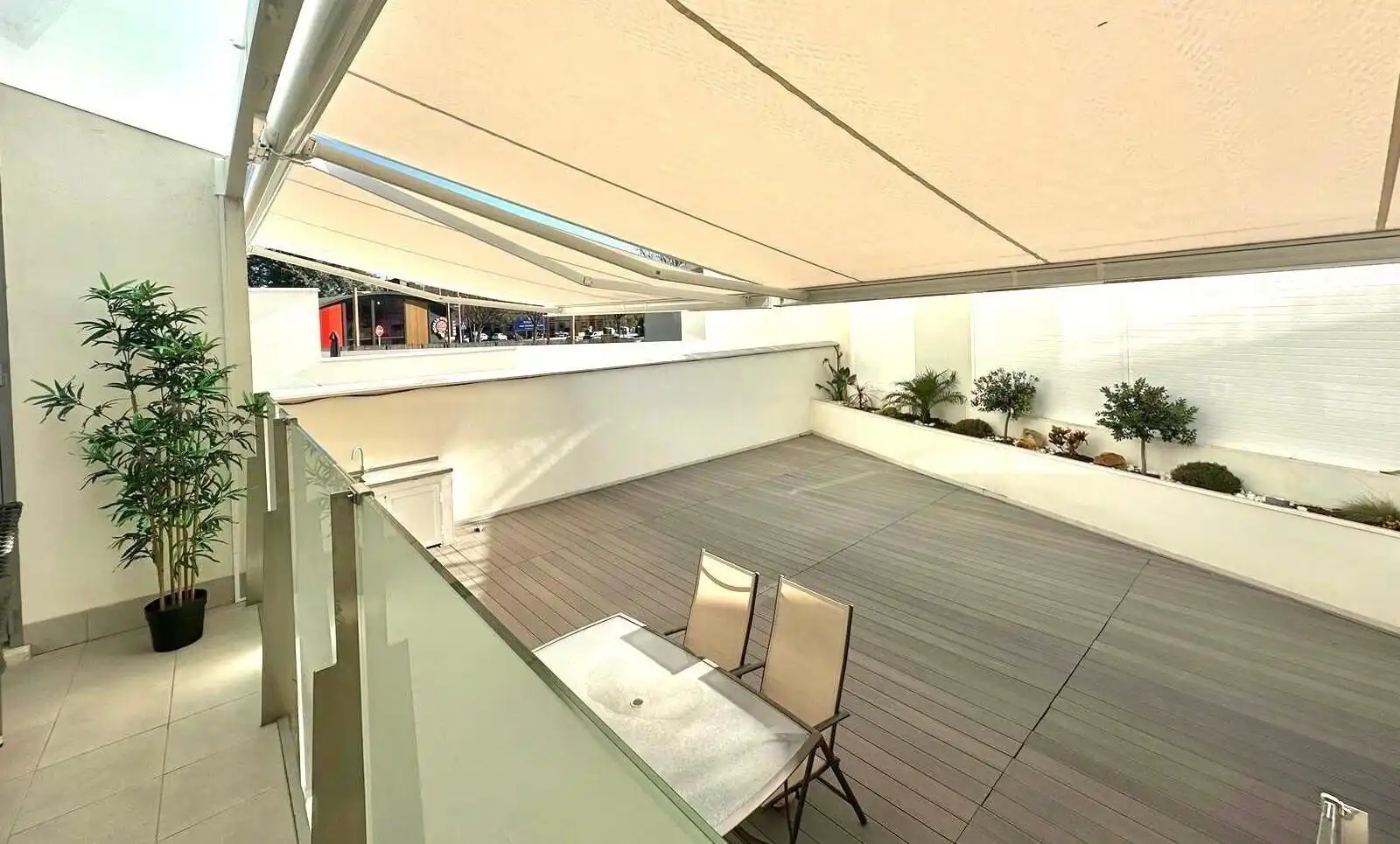 Terrace of Flat for rent in Jerez de la Frontera  with Air Conditioner, Heating and Parquet flooring