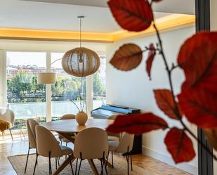 Dining room of Flat to rent in  Madrid Capital  with Air Conditioner and Terrace