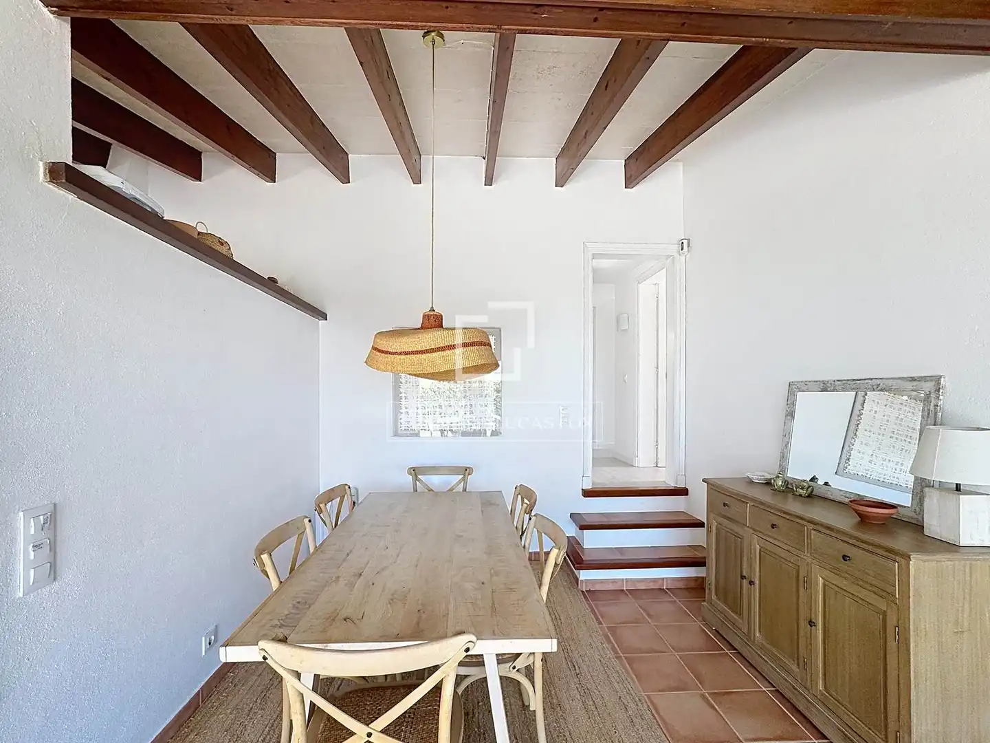 Menjador de Casa o xalet en venda en Sant Lluís amb Aire condicionat, Calefacció i Jardí privat