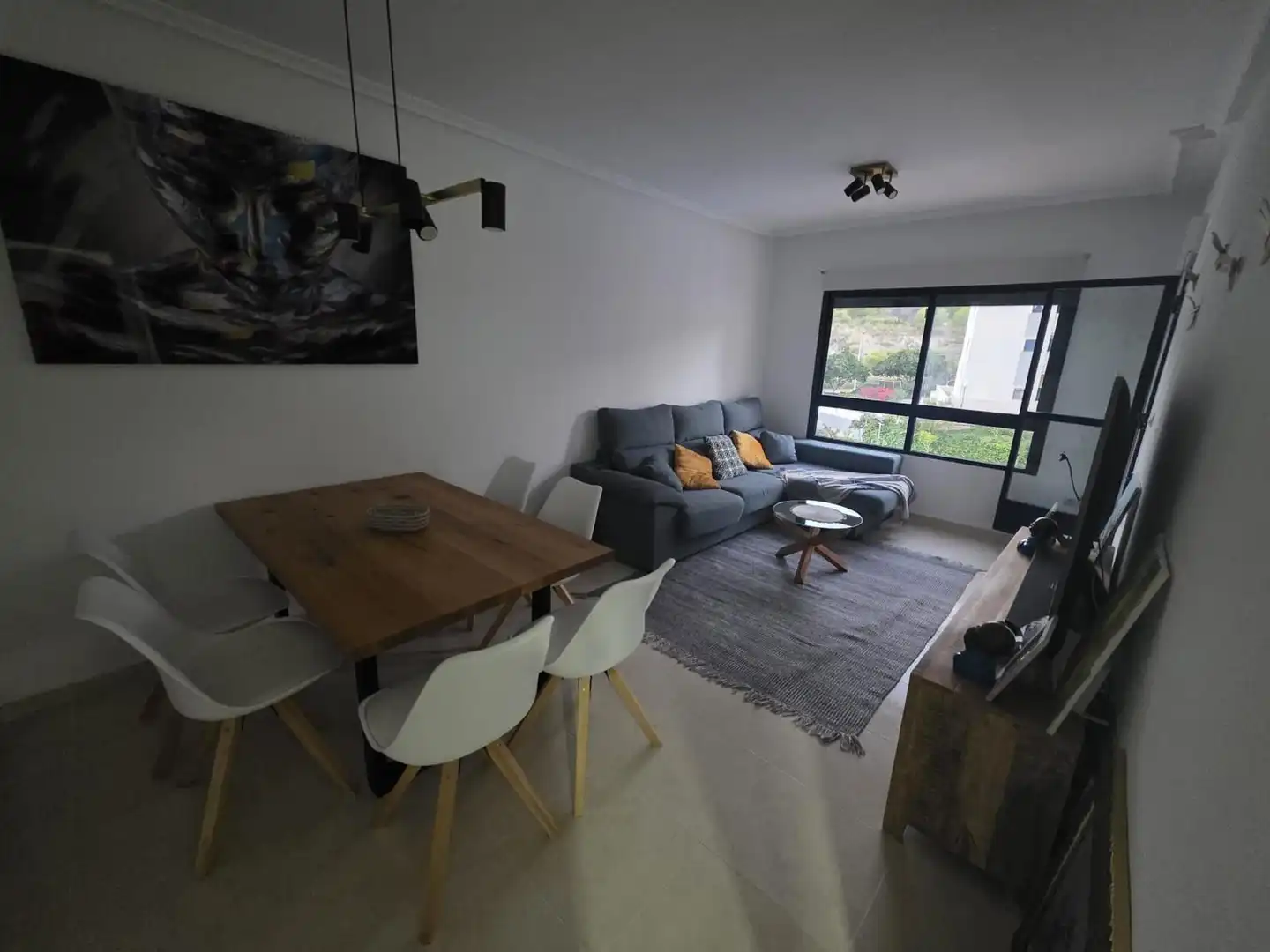 Living room of Flat for sale in Villajoyosa / La Vila Joiosa  with Air Conditioner and Community pool