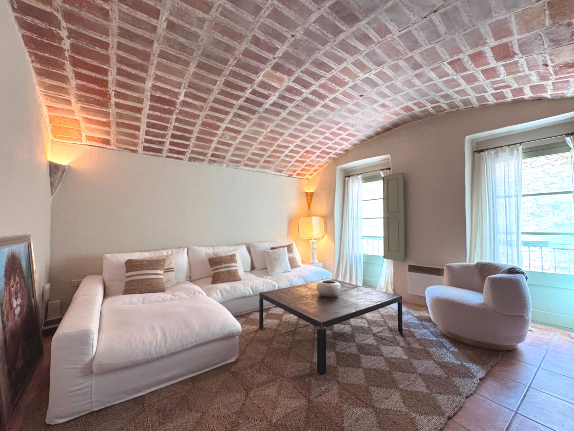Living room of House or chalet for sale in Forallac  with Heating, Terrace and Furnished