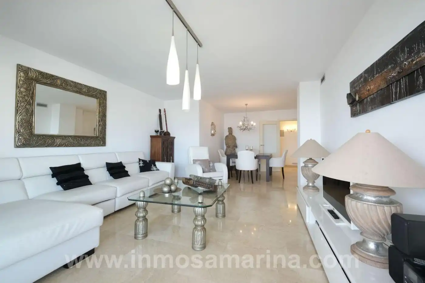Sala de estar de Piso de alquiler en  Palma de Mallorca con Aire acondicionado, Calefacción y Terraza