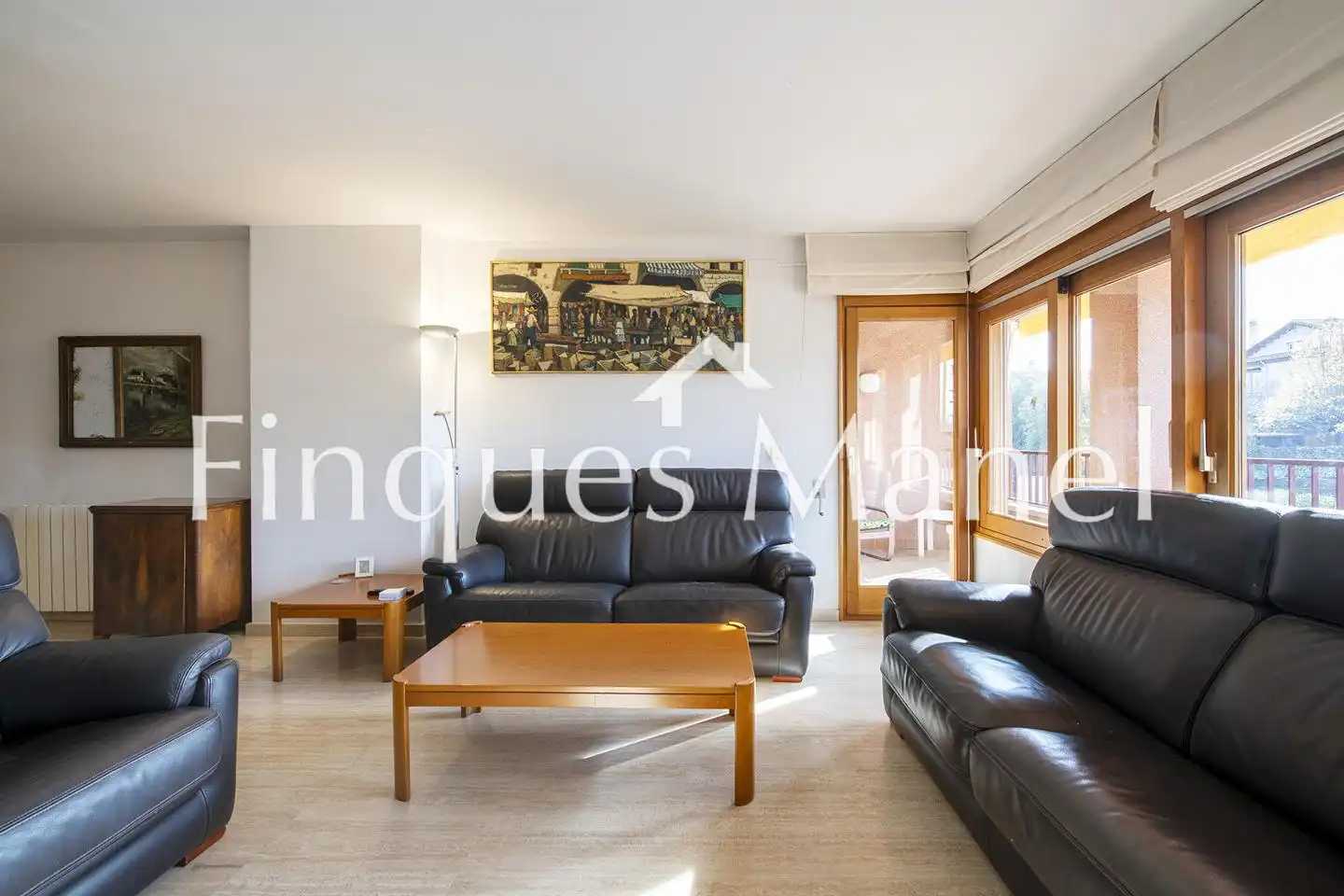 Wohnzimmer von Wohnung zum Verkauf in Banyoles mit Klimaanlage und Terrasse