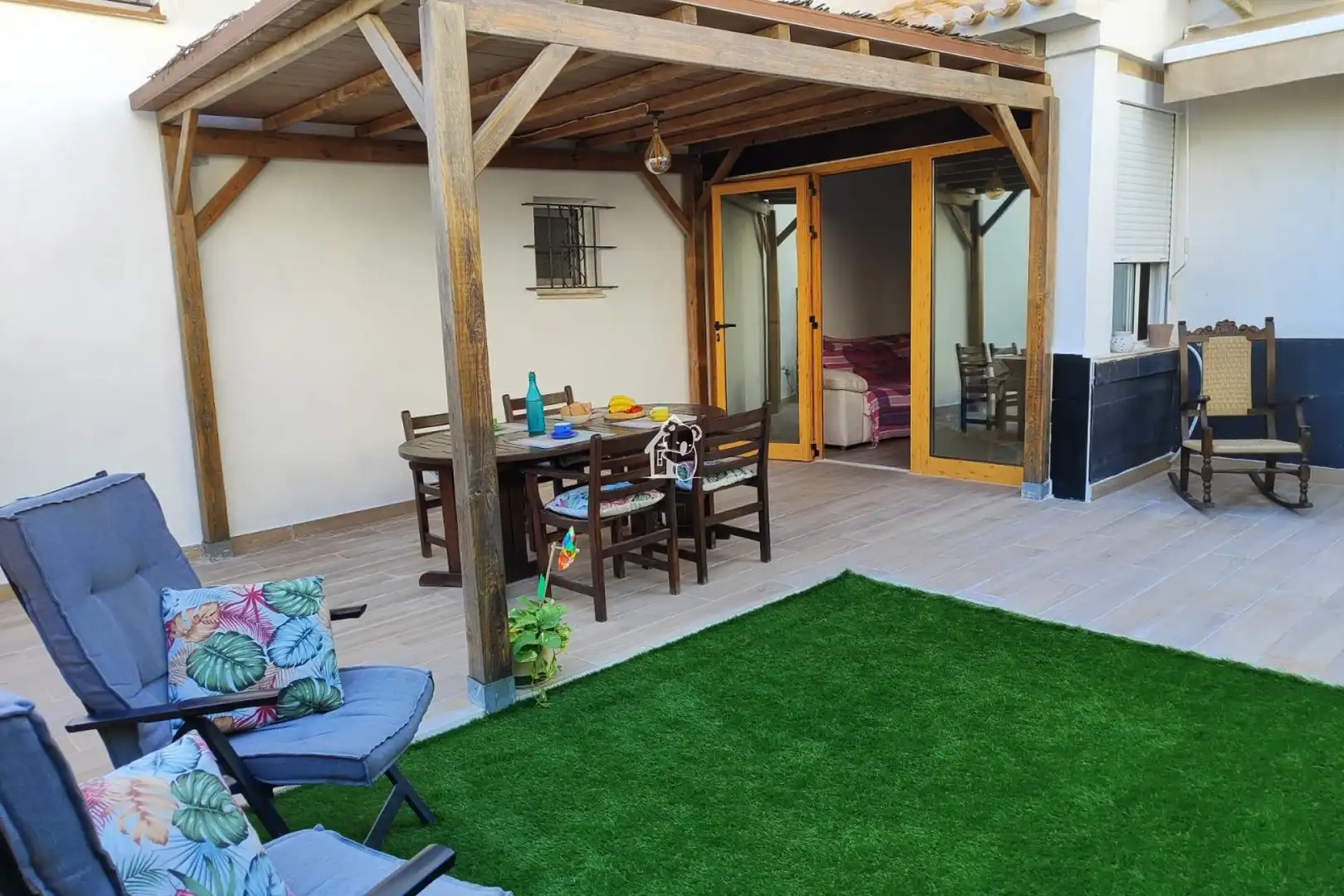 Terrassa de Apartament de lloguer en Orihuela amb Aire condicionat, Jardí privat i Terrassa