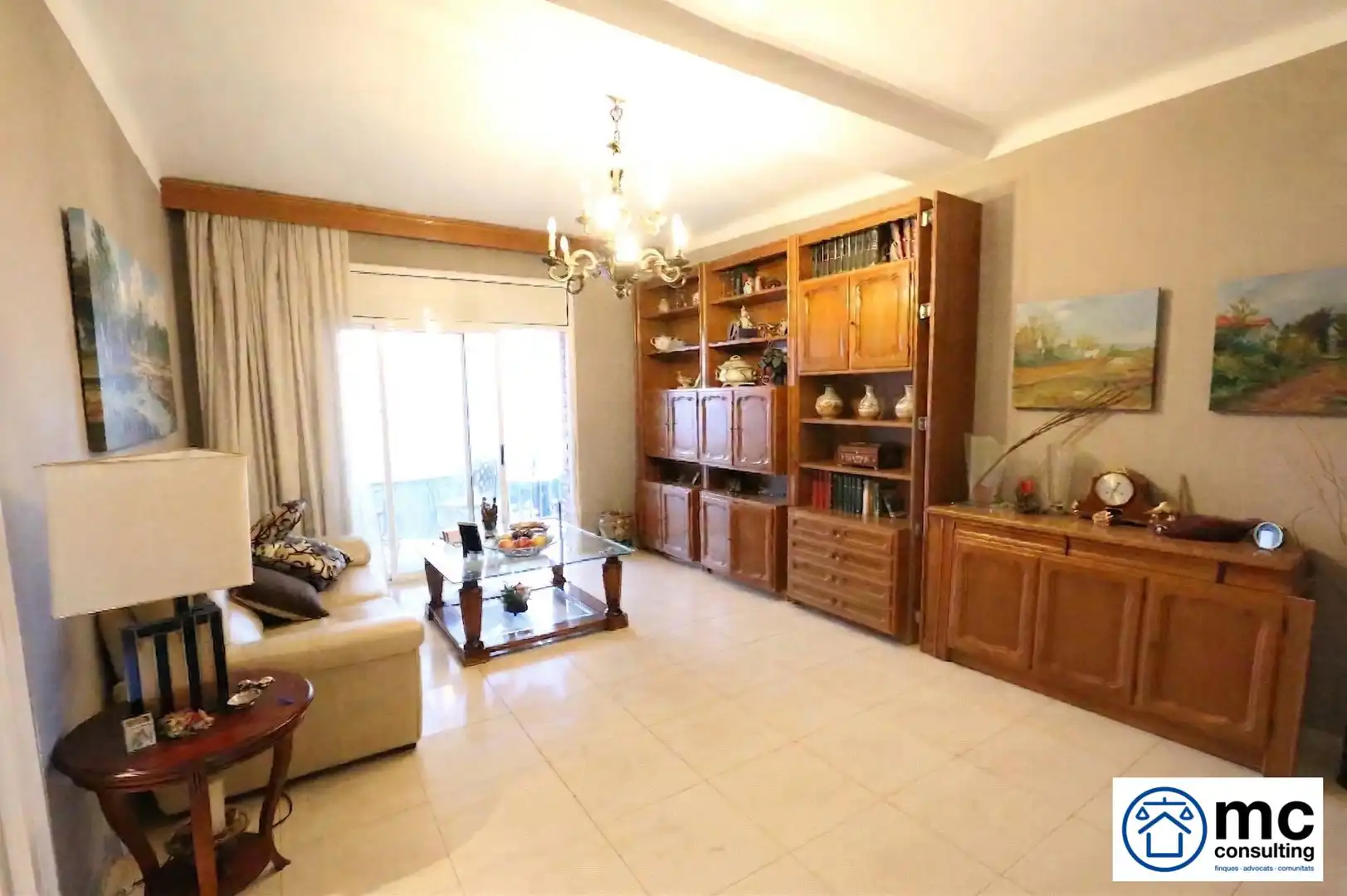 Living room of Flat for sale in Mataró  with Terrace and Balcony
