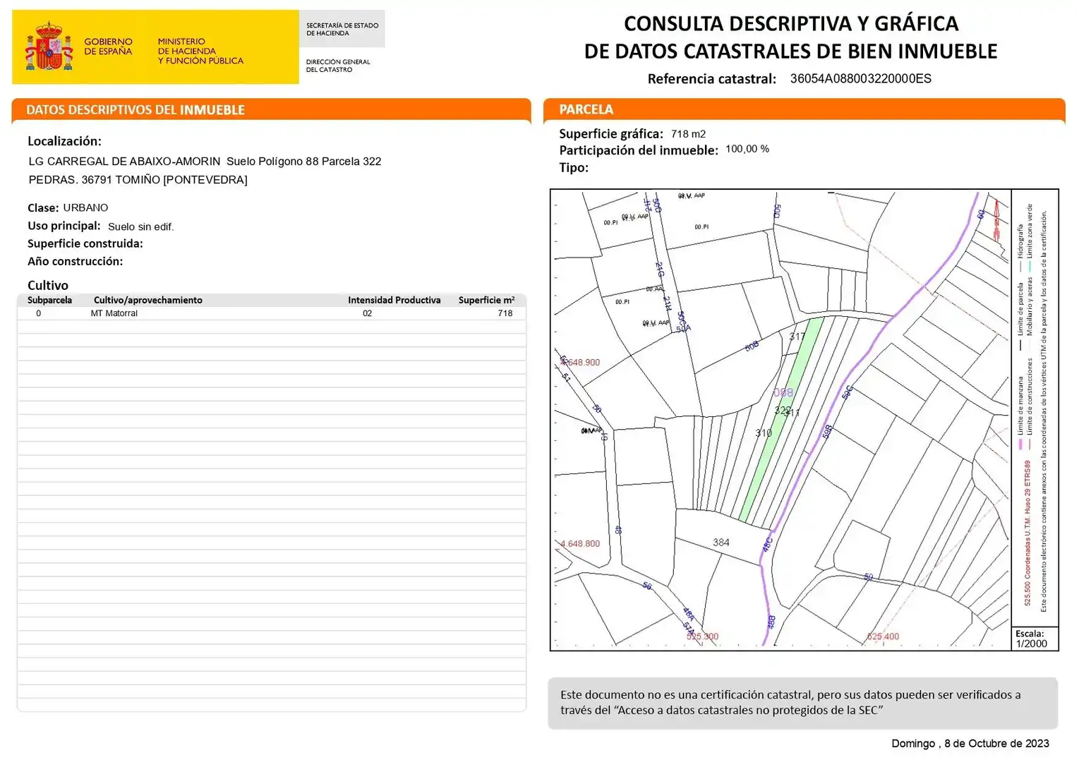 Vista exterior de Terreno en venta en Tomiño