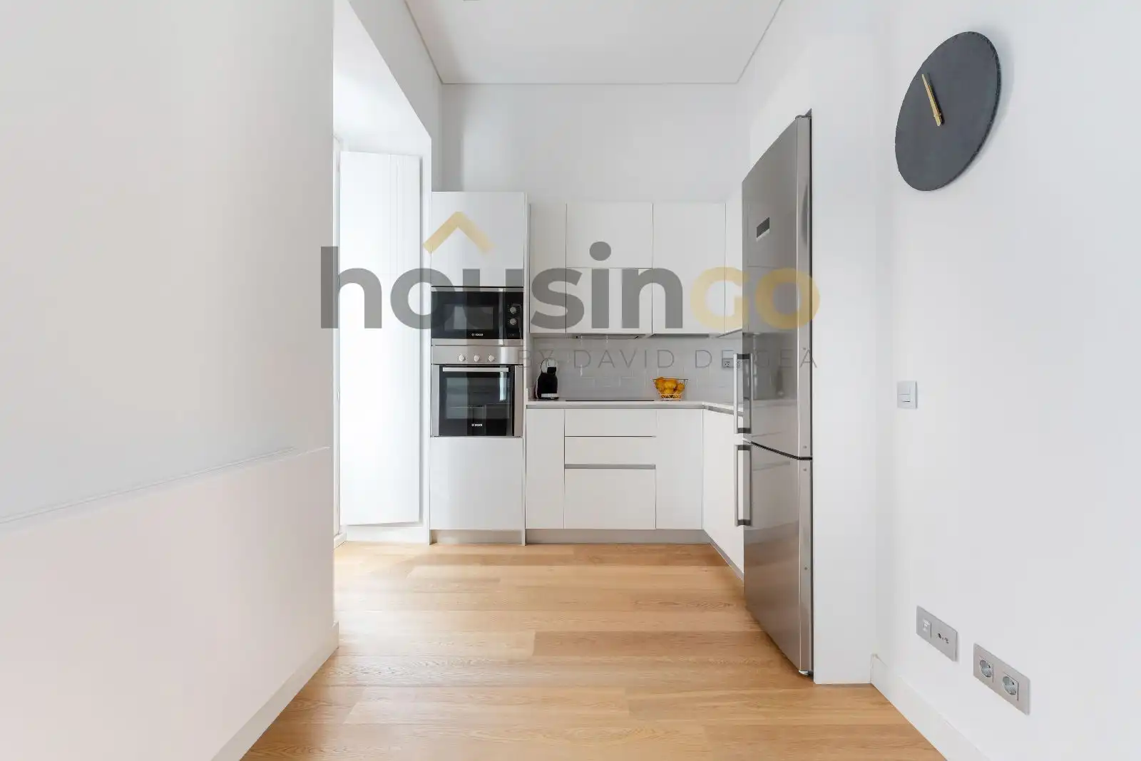 Küche von Wohnung zur Miete in Madrid mit Klimaanlage, Terrasse und Möbliert