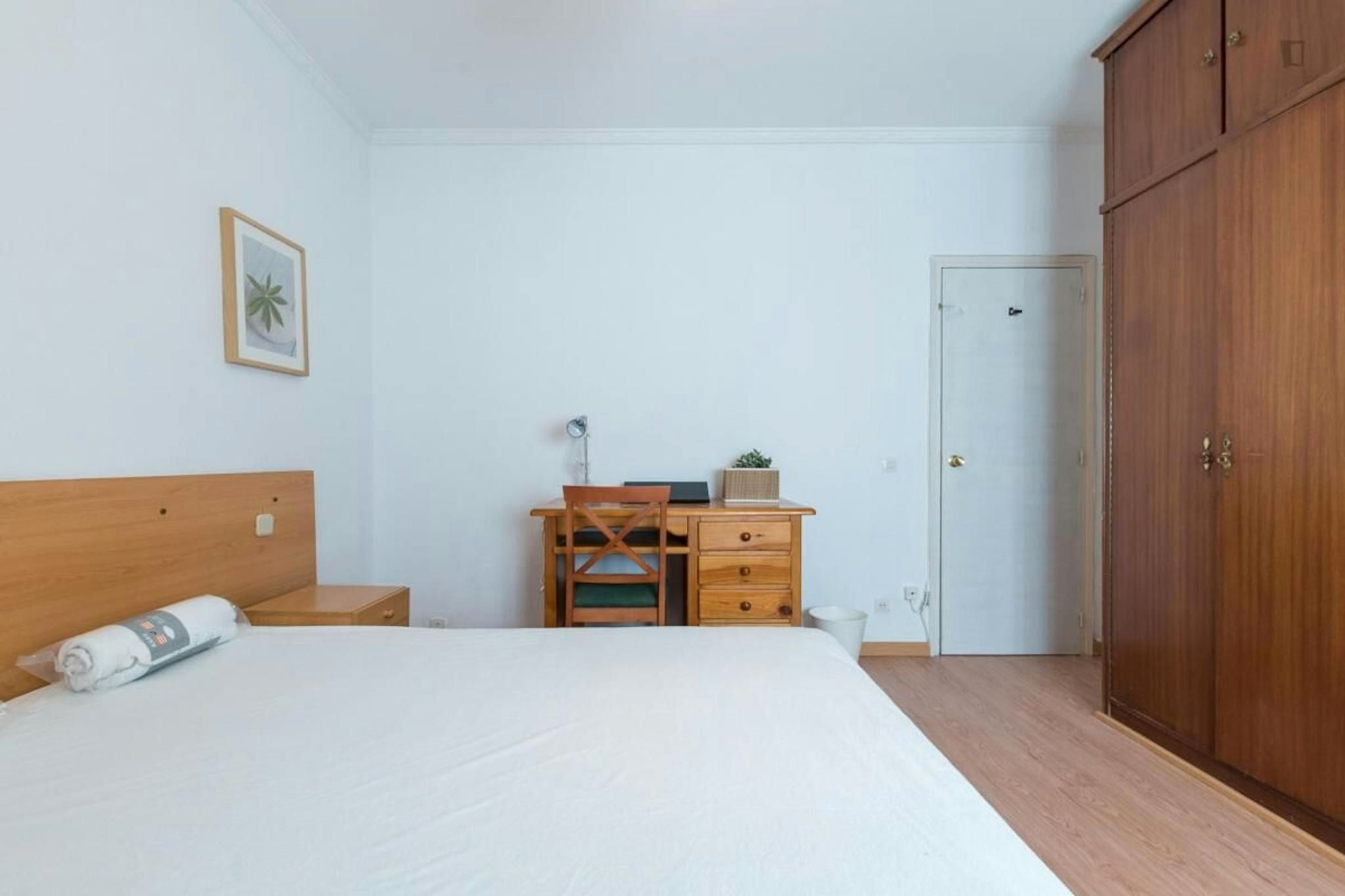 Bedroom of Flat to rent in  Madrid Capital  with Heating, Furnished and Washing machine
