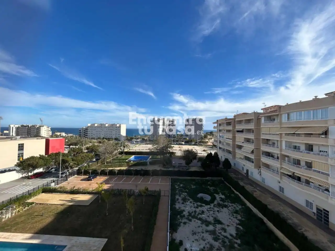 Außenansicht von Wohnungen zum Verkauf in Villajoyosa / La Vila Joiosa mit Klimaanlage, Terrasse und Abstellraum
