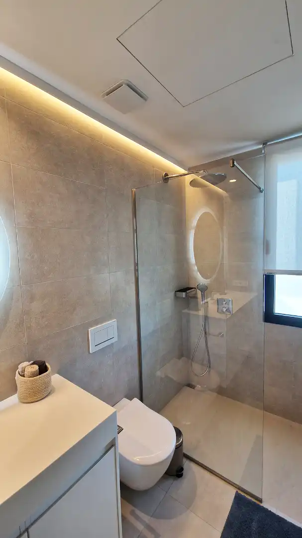 Baño de Casa o chalet en venta en Mijas con Aire acondicionado, Jardín privado y Terraza