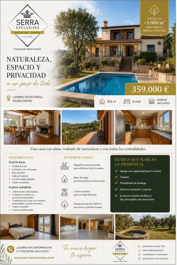 Haus mit Pool zum Verkauf in Riudecanyes