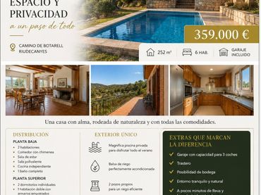 Haus mit Pool zum Verkauf in Riudecanyes