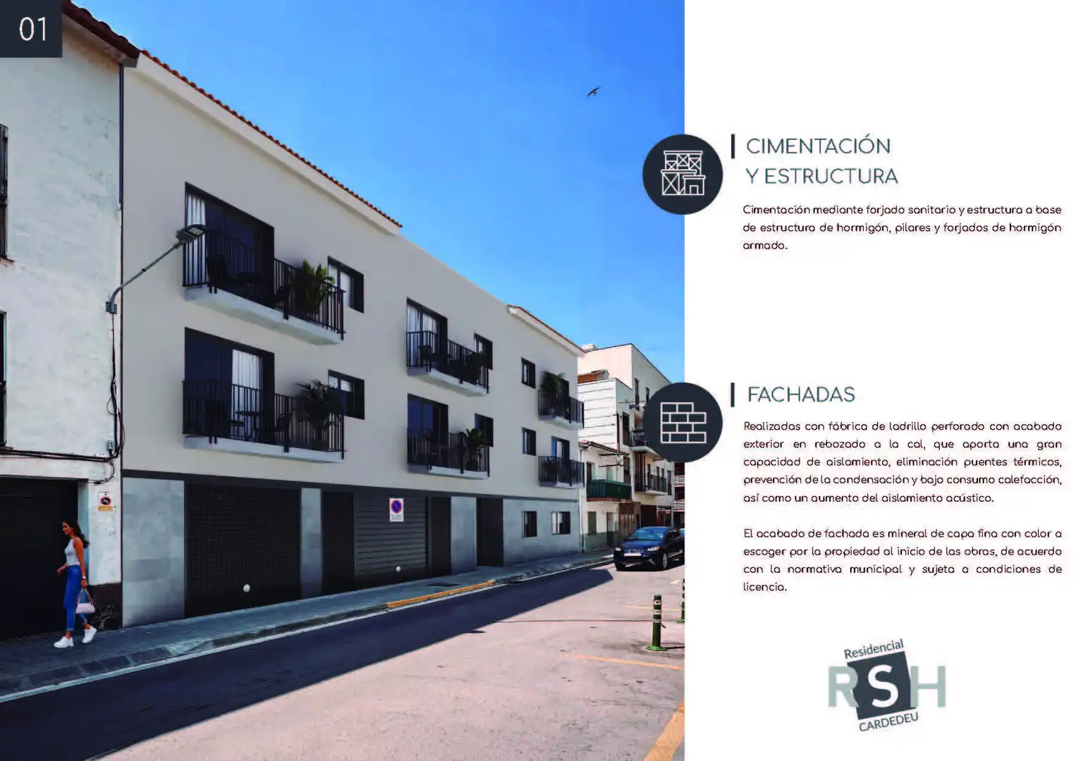 Vista exterior de Àtic en venda en Cardedeu amb Calefacció, Parquet i Terrassa