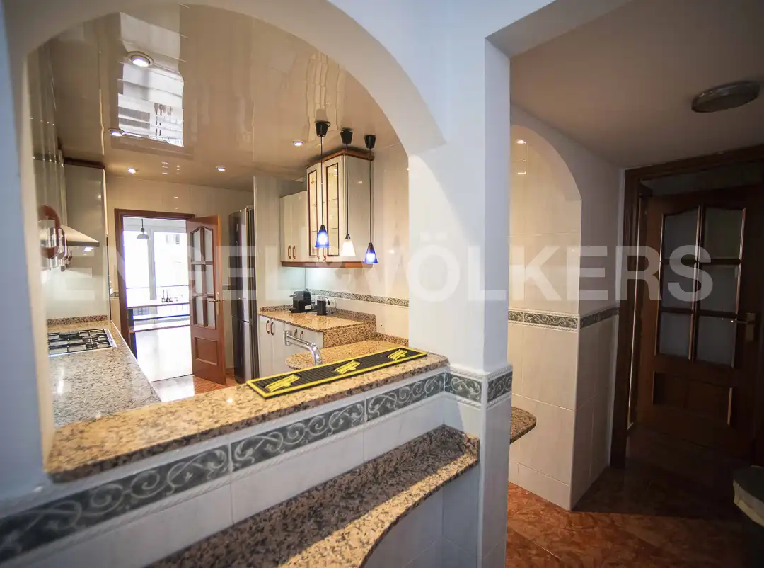 Kitchen of Flat for rent in Barcelona  with Air Conditioner, Heating and Parquet flooring