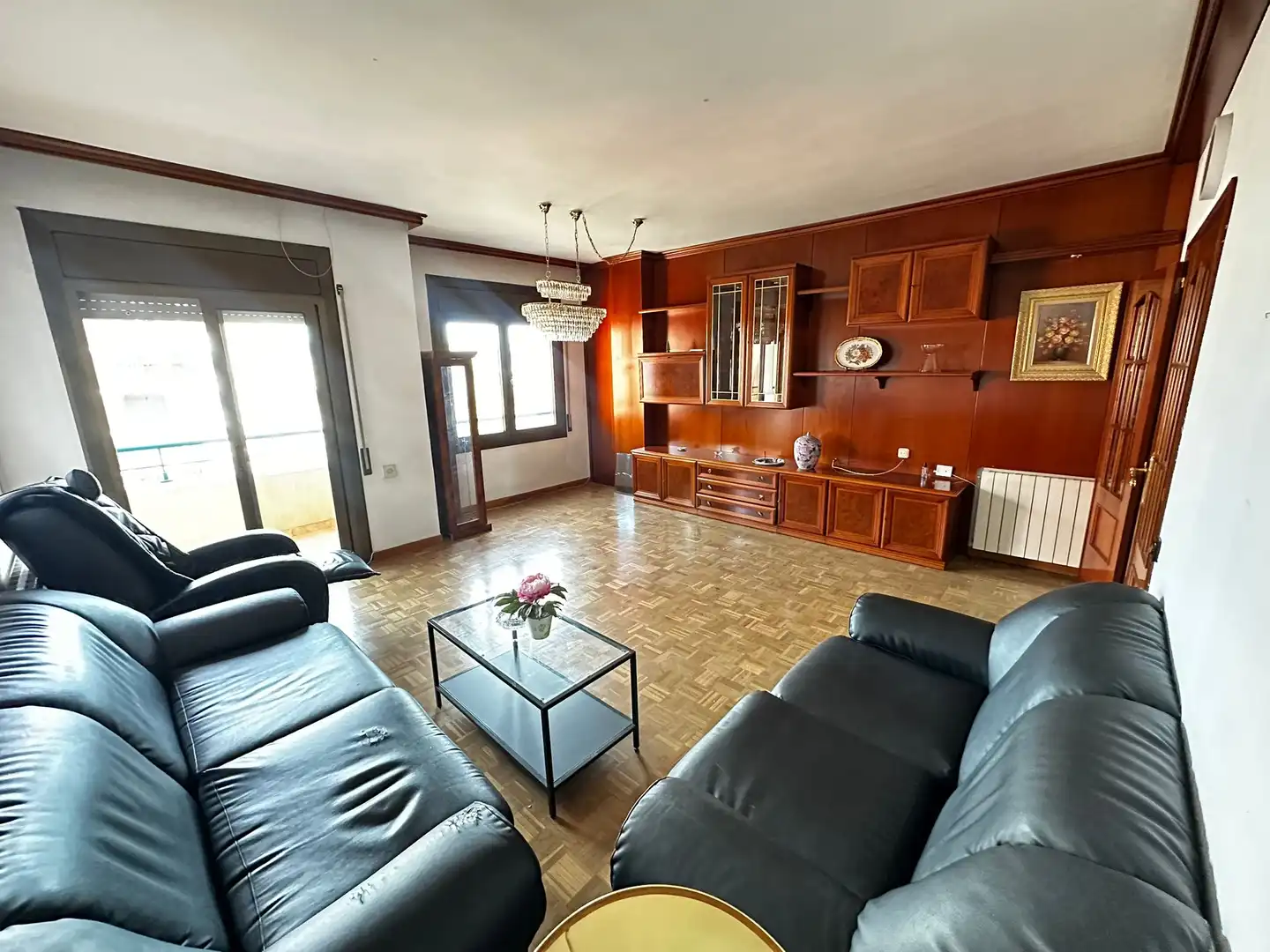 Living room of Flat for sale in  Barcelona Capital  with Heating, Terrace and Balcony