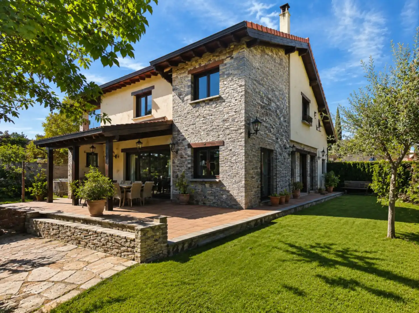 Vista exterior de Casa o chalet en venta en Guadarrama con Jardín privado y Piscina
