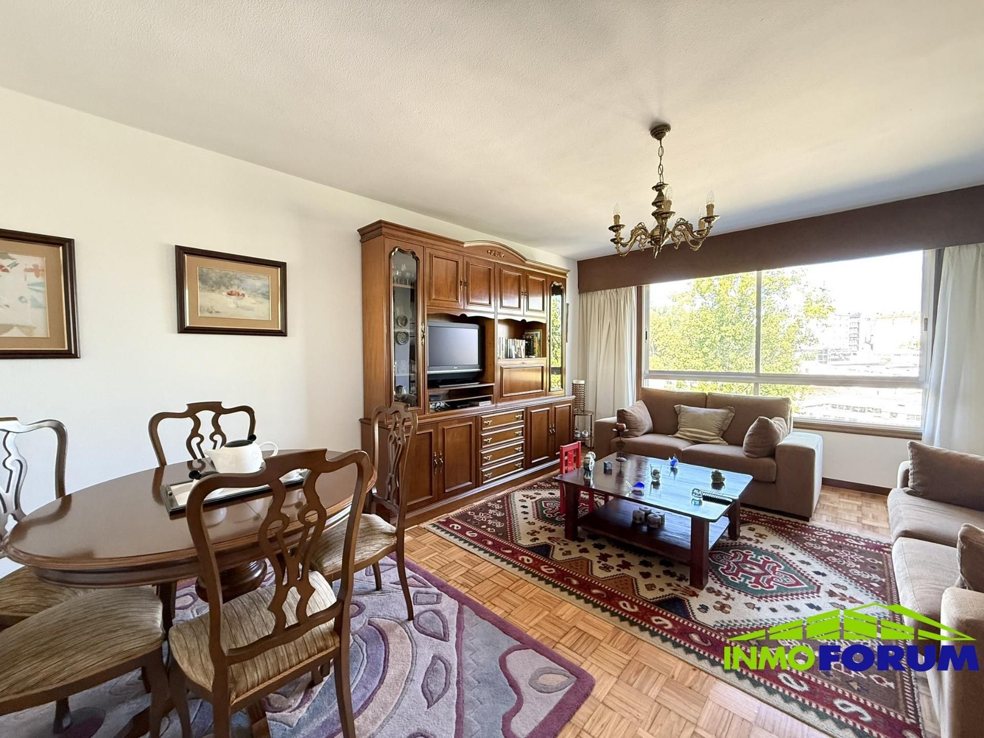 Living room of Flat for sale in A Coruña Capital   with Parquet flooring and Storage room