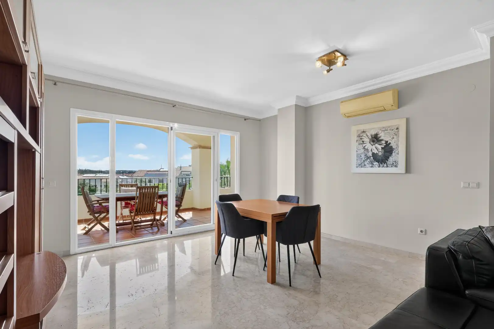 Dining room of Flat for sale in Mijas  with Air Conditioner, Terrace and Storage room