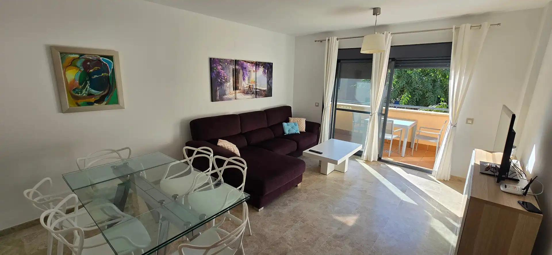 Sala d'estar de Pis en venda en Chipiona amb Aire condicionat, Terrassa i Traster