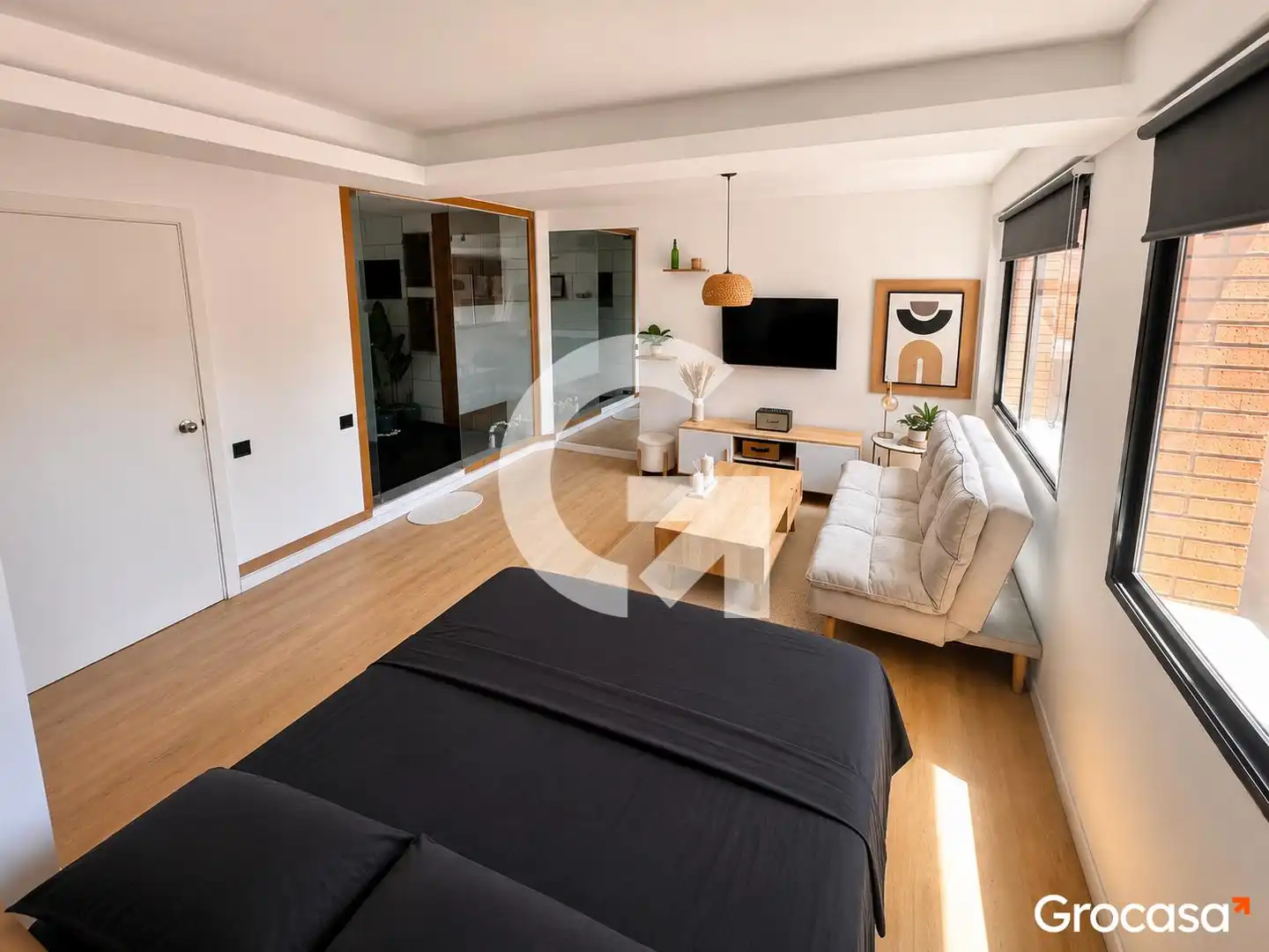 Wohnzimmer von Loft zum Verkauf in Rubí mit Klimaanlage, Abstellraum und Ofen