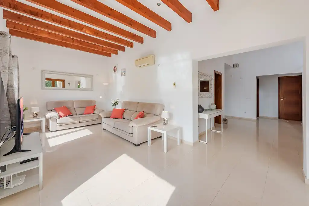 Sala de estar de Casa o chalet en venta en Palafolls con Aire acondicionado, Terraza y Piscina