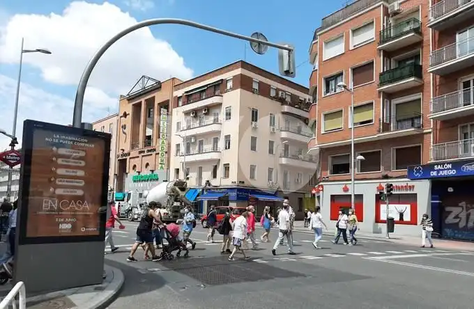 Exterior view of Flat for sale in Madrid  with Heating, Storage room and Sauna