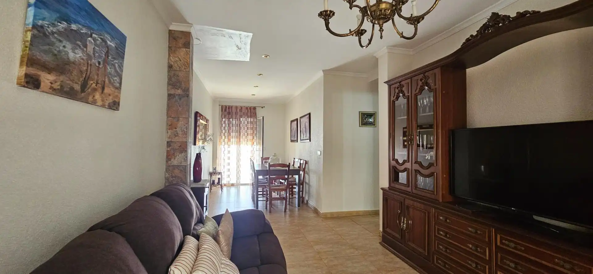 Living room of Houses for sale in Archena  with Storage room, Furnished and Balcony