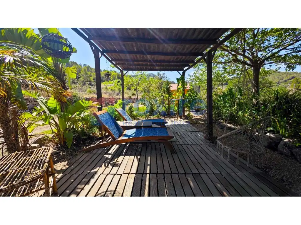 Terrace of Country homes for rent in Sant Josep de sa Talaia  with Air Conditioner, Private garden and Terrace