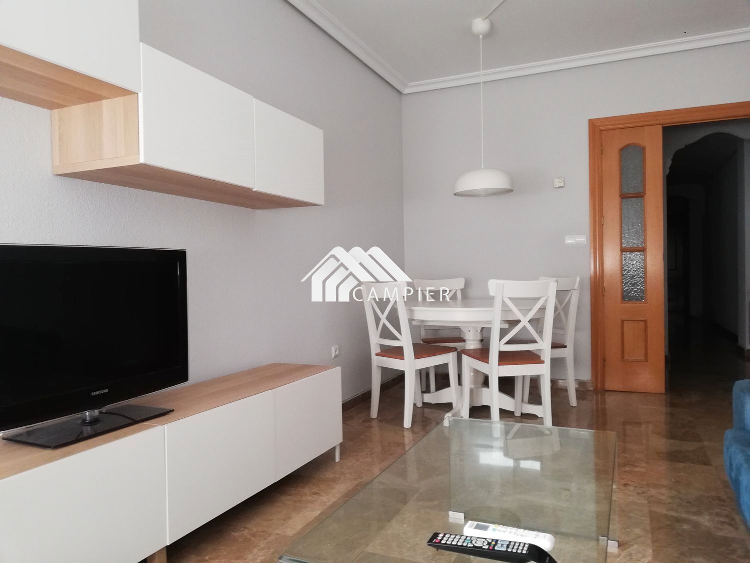 Living room of Flat for sale in  Albacete Capital  with Air Conditioner, Terrace and Furnished