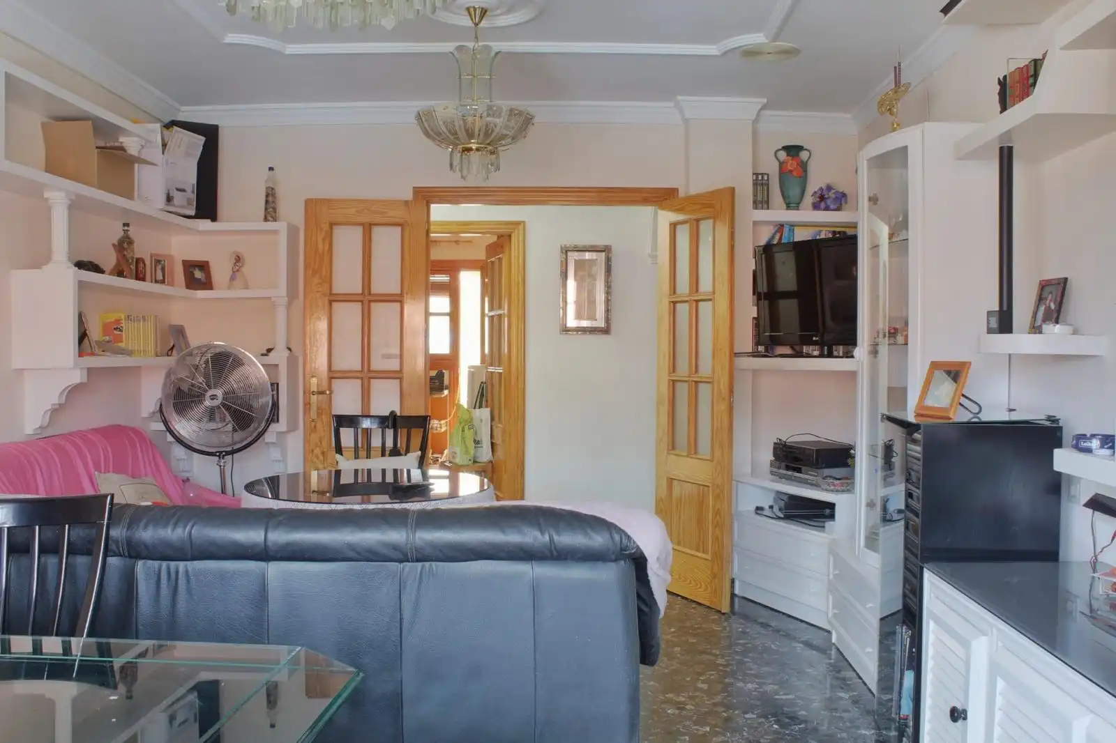 Sala de estar de Piso en venta en Loja con Terraza, Trastero y Amueblado