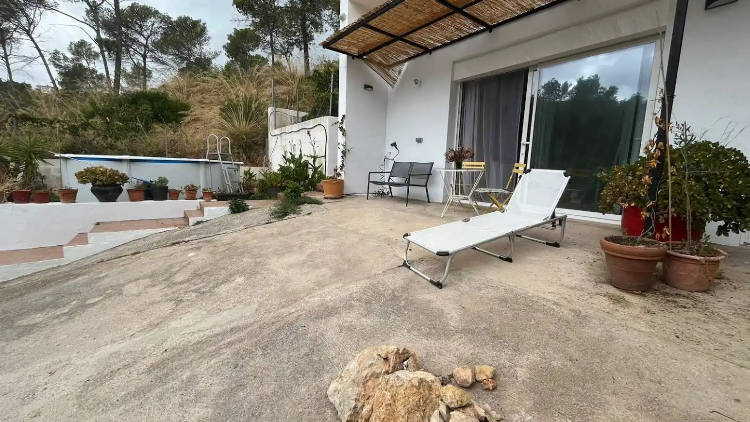 Terrassa de Pis de lloguer en Sant Pere de Ribes amb Aire condicionat, Jardí privat i Terrassa