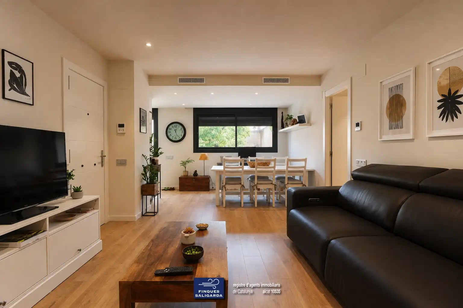 Sala de estar de Piso en venta en La Garriga con Aire acondicionado, Calefacción y Jardín privado